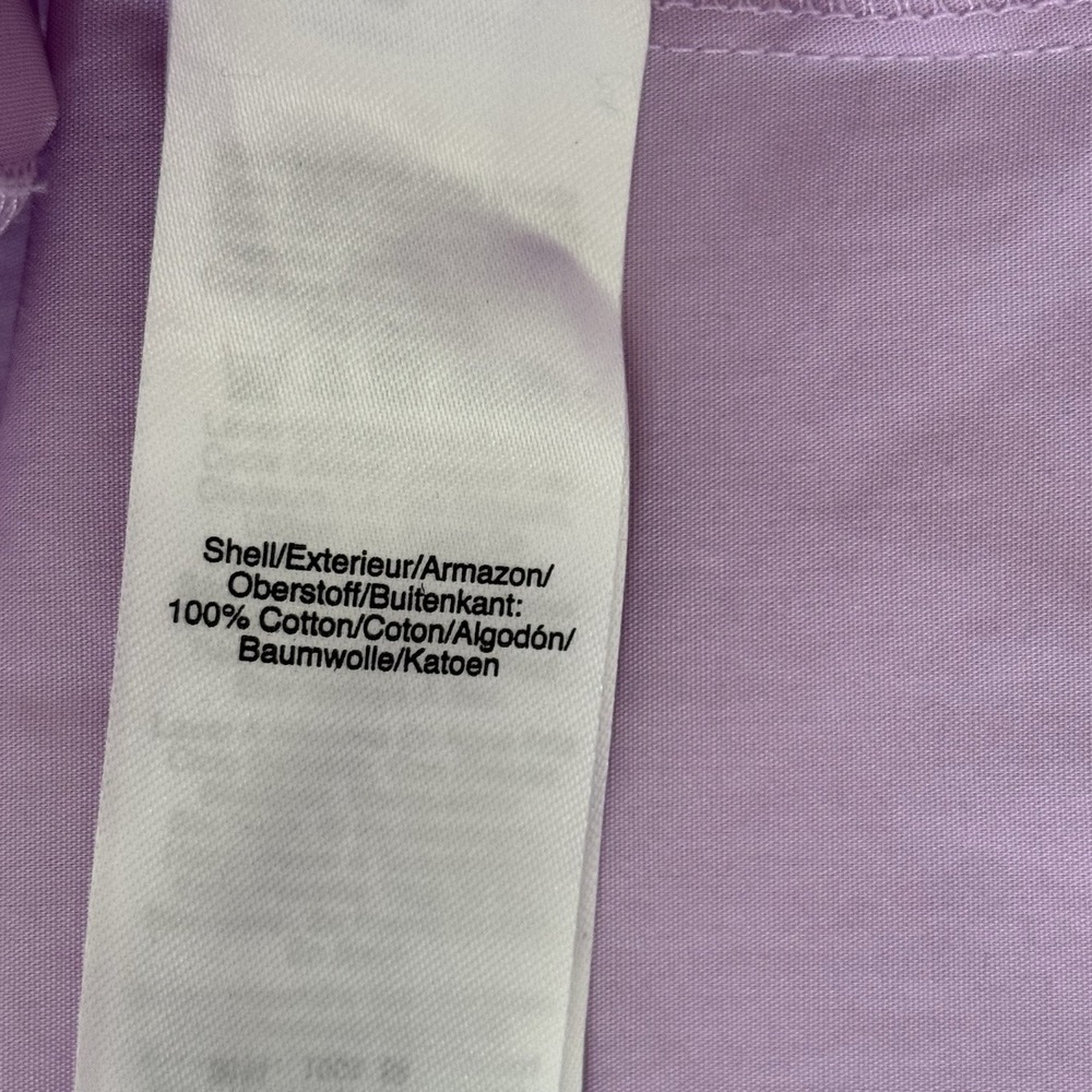 Donna Karan New York Women's V-Neck Short Sleeve Blouse Size XL Lavender NWT - Picture 5 of 9